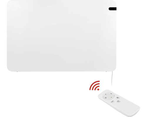 Flacher Heizkörper mit Fernbedienung