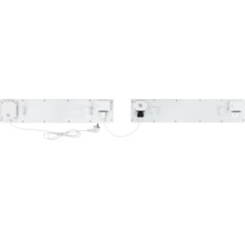 Flaches Heizpaneel zur Wandmontage mit Anschlussdose und Stecker