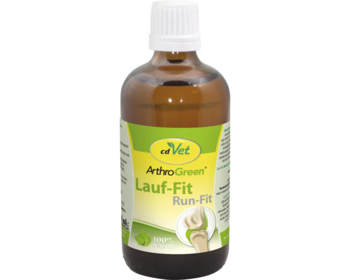 ArthroGreen Lauf-Fit Run Fit Gelenksschutz flüssig 100 ml cdVet ArthroGreen Lauf-Fit Run-Fit Nahrungsergänzungsmittel für Tiere in einer Flasche