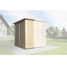 Holzgartenhaus mit Schiebetür