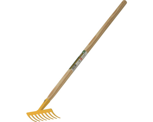 Gartenrechen mit Holzstiel