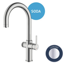 Küchenarmatur Keo Soda chrom für Sprudel ohne Systembox und Filter