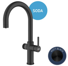 Küchenarmatur Keo Soda schwarz matt für Sprudel ohne Systembox und Filter