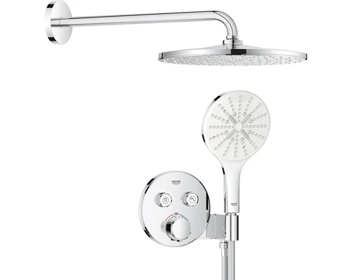 Duschsystem mit Kopfbrause, Handbrause und Thermostat von Grohe
