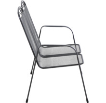 Gartenstuhl aus Metall mit Armlehnen