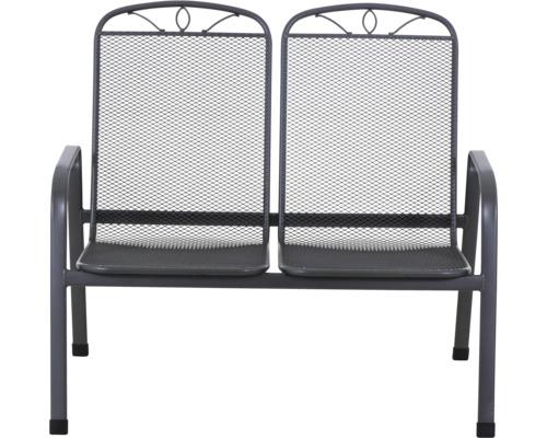 Zweisitzer Gartenbank aus Metall