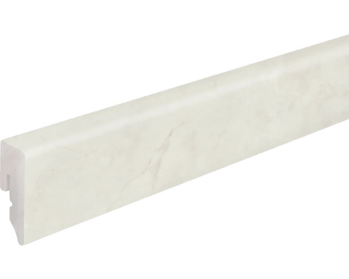 Sockelleiste KU048L1 PVC, 15x38,5x2400 mm, Cremona Marmor FOFA11W foliert Sockelleiste aus Kunststoff