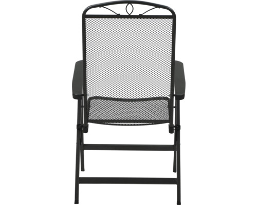 Gartensessel aus Metall mit Armlehne