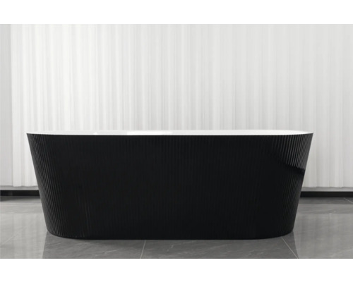 Freistehende Badewanne mit gerippter Aussenfläche