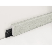 Sockelleiste aus Kunststoff mit Befestigungsclip