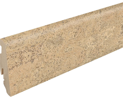 Sockelleiste FU060L1 MDF, 19x58x2400 mm, FOKO044 Kork natur foliert Fußleiste aus Holz mit Dekor