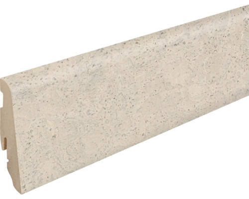 Sockelleiste FU060L1 MDF, 19x58x2400 mm, Abrantes weiß FOKO028 foliert Sockelleiste aus Kork