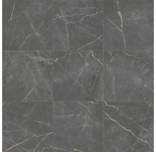 Neun graue Bodenfliesen mit Marmormuster