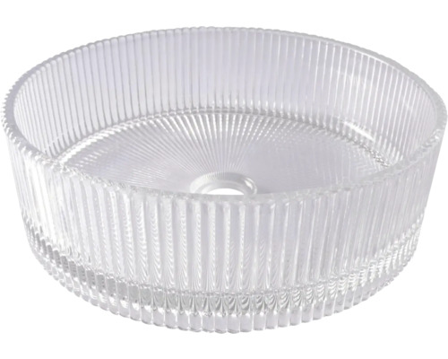 Runde Waschschüssel aus Glas