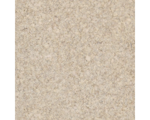 Nahaufnahme einer beigen Arbeitsplatte mit gesprenkelter Textur.