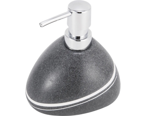Seifenspender aus Stein mit Chrompumpe