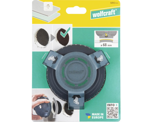 Wolfcraft Logo Lochsäge zum Bohren von Löchern