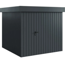 Gerätehaus aus Metall mit Tür und Griff