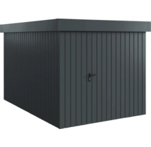 Gerätehaus aus Metall mit Tür und Griff