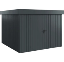 Geräteschuppen aus Metall mit Tür