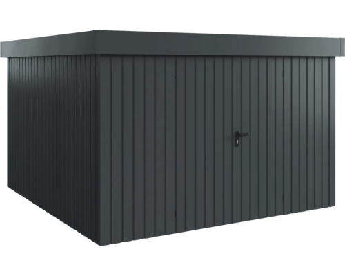 Gartenhaus Hörmann EcoStar Euroline Flachdach, Doppeltür 333 x 325 cm anthrazit Metall Gerätehaus mit Tür