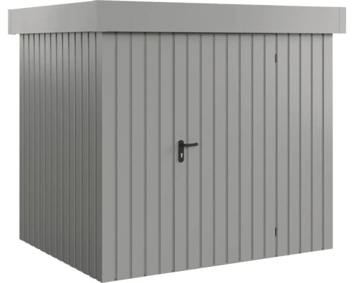 Gartenschrank aus Metall mit Tür und Griff zur Aufbewahrung im Außenbereich