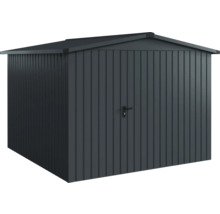 Metall Gerätehaus mit Tür und Satteldach