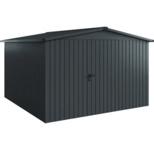 Metall Gerätehaus mit Satteldach und Tür