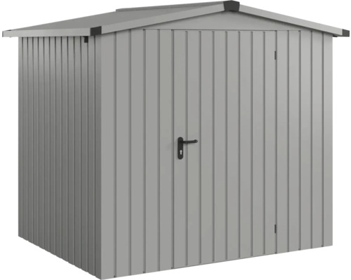 Gartenschrank aus Metall mit Tür und Dach