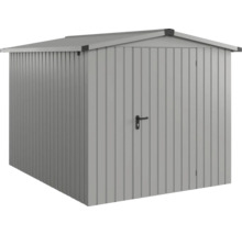 Geräteschuppen aus Metall mit Tür und Dach