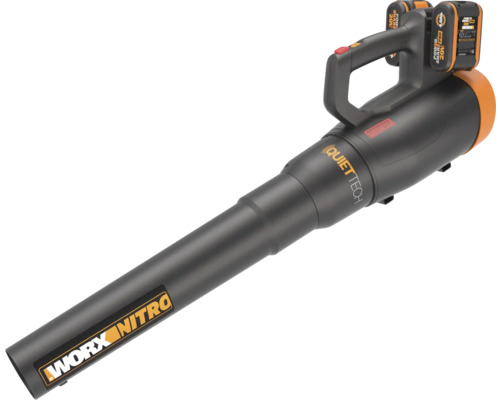Akku-Laubbläser mit Worx Nitro Logo