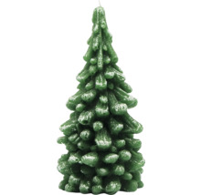 Dekorative Tannenbaumkerze für die Weihnachtszeit