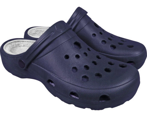 Dunkelblaue Clogs mit Futter