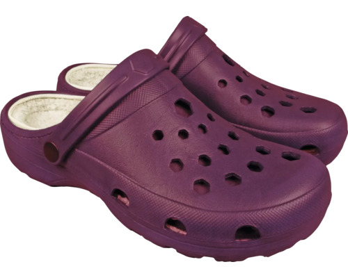 Paar offene Clogs mit Innenfutter