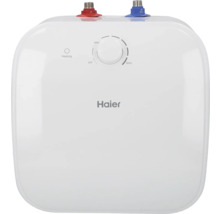Haier Warmwasserbereiter mit Temperaturregler und Anschlüssen für Kalt- und Warmwasser