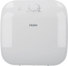 Haier Logo auf einem Wasserboiler mit Temperaturregler