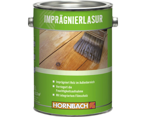 HORNBACH Imprägnierlasur - schützt vor Pilzbefall und Anstrichbläue - farblos 2,5 L HORNBACH Imprägnierlasur - schützt vor Pilzbefall und Anstrichbläue - farblos 2,5 L