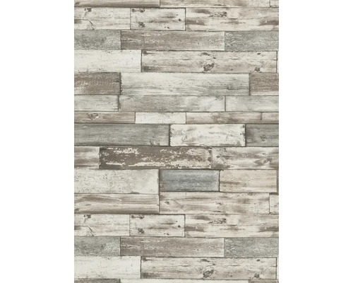 Tapete mit Holzplanken-Motiv
