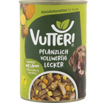 Vutteri Hundefutter in einer Dose mit pflanzlicher Rezeptur
