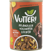 Vutter Hundefutter in Dose mit Rind-, Karotten- und Kartoffelgeschmack