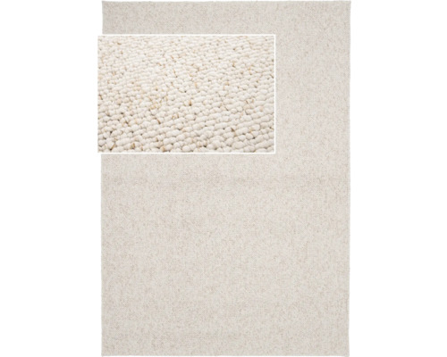 Teppich aus Wolle mit unterschiedlichen Texturen