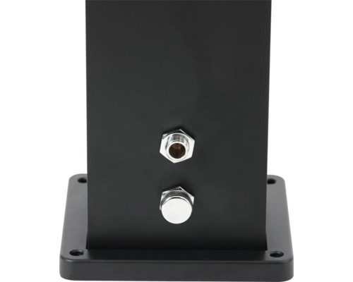 Schwarzes Gehäuse mit Anschluss und Regler