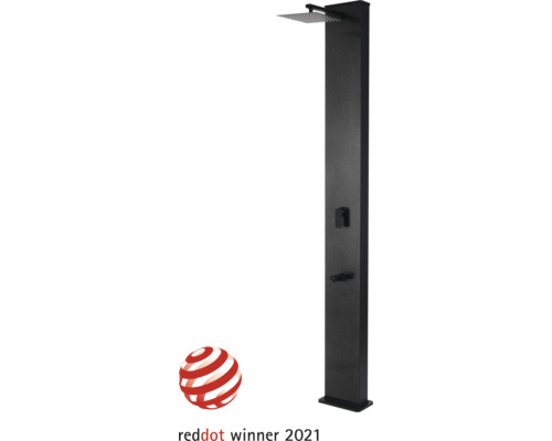 Duschpaneel mit Kopfbrause und Handbrause sowie Red Dot Winner 2021 Siegel