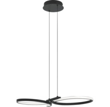 Moderne Hängeleuchte mit LED-Ringen und filigranen Aufhängungsseilen