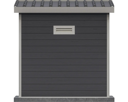 Gartenhaus mit Lüftungsschlitz und Metalldach