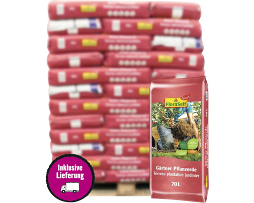 Gärtner-Pflanzerde FloraSelf Select 36x70 L (= 2,52 m³) Palette inkl. Lieferung Gärtner-Pflanzerde FloraSelf Select 36x70 L (= 2,52 m³) Palette inkl. Lieferung