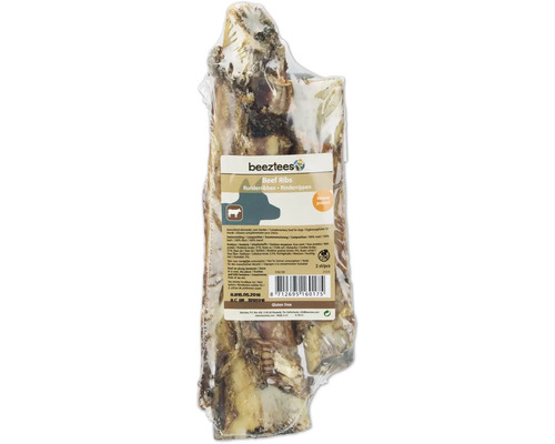 Beetztees Rinderrippen, verpackt, für Hunde