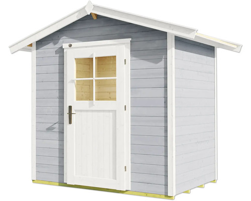 Gartenschuppen aus Holz mit Tür und Fenster