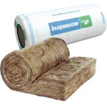 Rolle und Teil einer Rolle aus Mineralwolle zur Wärmedämmung