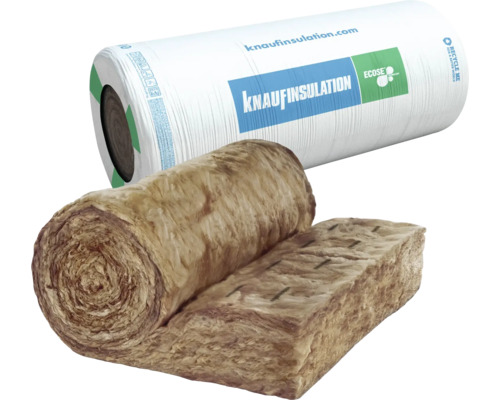 Rolle und Teil einer Rolle aus Mineralwolle zur Wärmedämmung